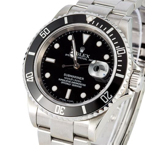 rolex submariner 16610 features|rolex 16610t stainless submariner.